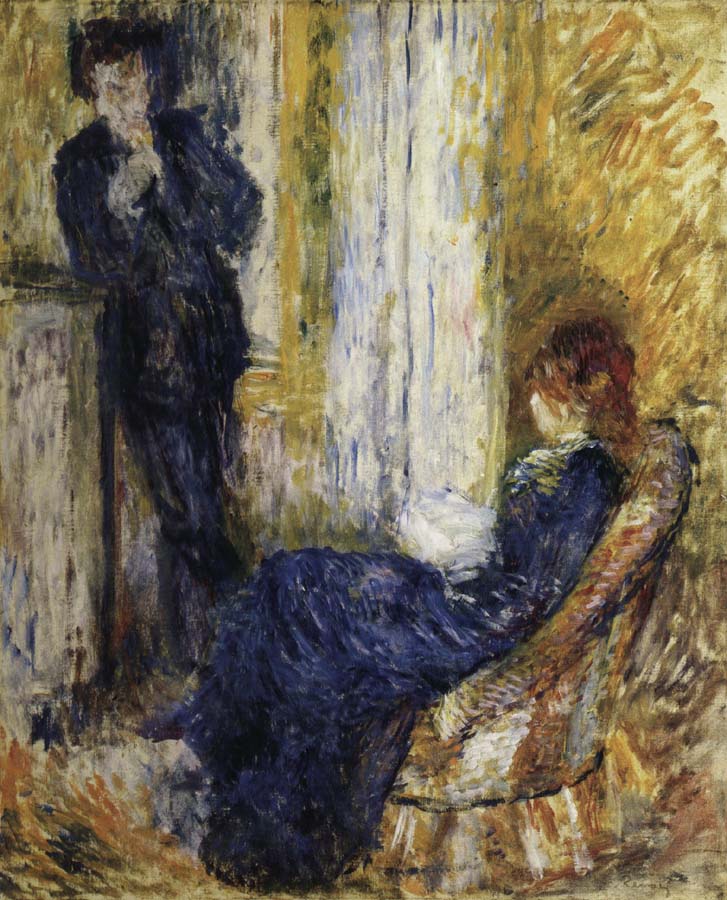 Pierre Renoir By the Fireside
